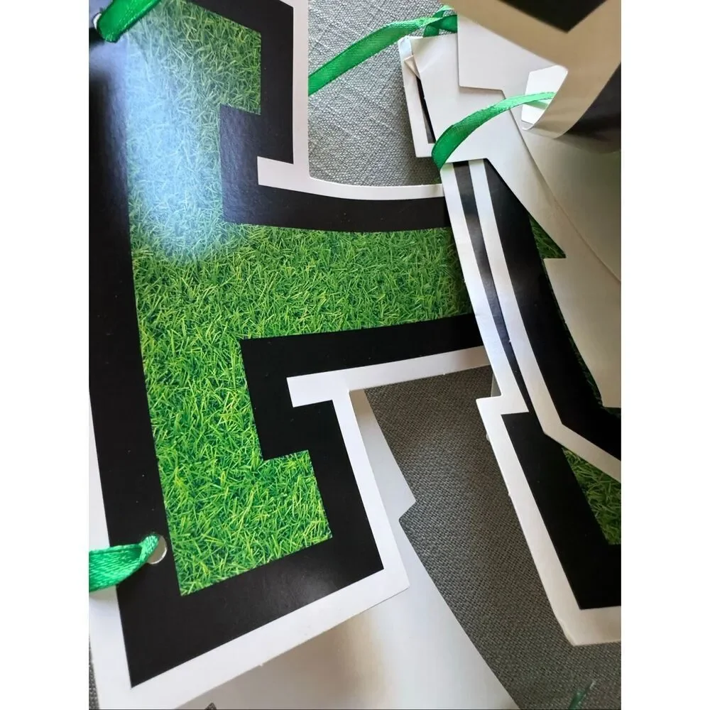 Football party game day touchdown paper plates cups napkins banner supplies tabl